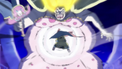 Jinbe attacca Big Mom