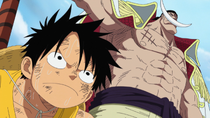 Luffy and Whitebeard During Battle Of Marineford