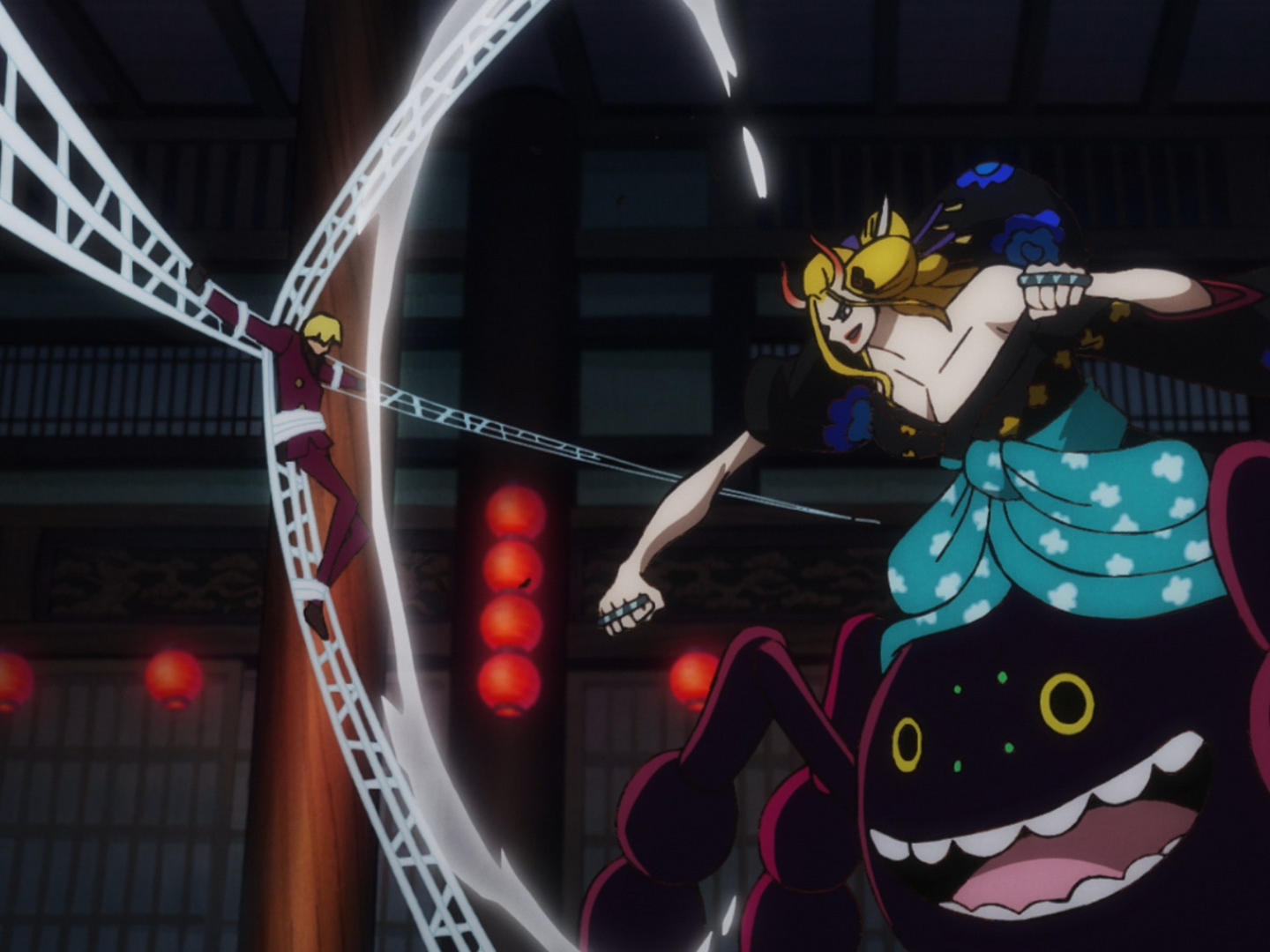 One Piece episode 1034: Zeus' sacrifice, Queen and Perospero join forces,  and Momonosuke learns about his father