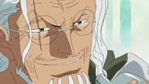 Rayleigh shedding a tear for Whitebeard's death.