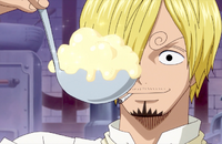 Sanji Finishes the Whipped Cream