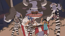 Minotaurus Chasing Luffy's Group