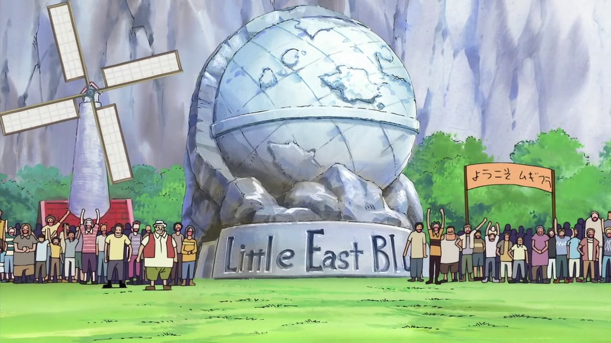 One Piece East Blue map from the live action. With straw hat's