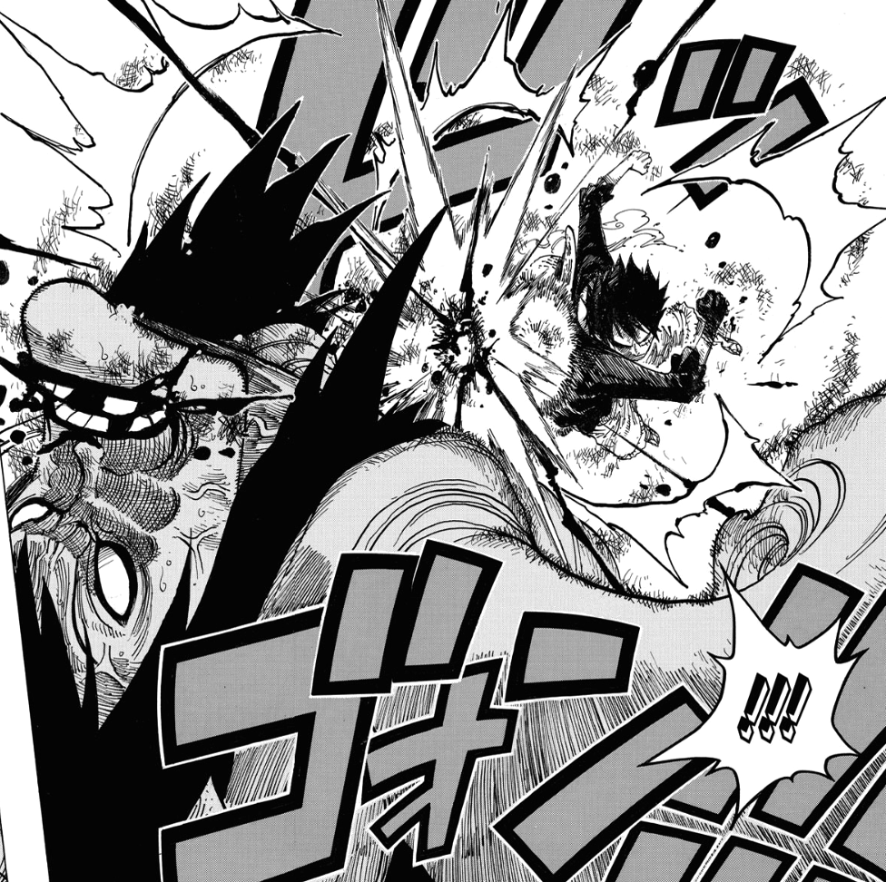 manga punch in the face