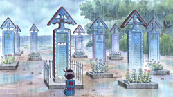 Kodama Visits Her Parents' Grave