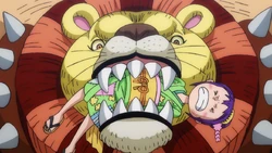 Tama tra le fauci di Kamijiro.