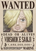 Sanji's Wanted Poster.