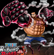 Oficjalny szkic koncepcyjny boundmana z One Piece: Burning Blood.