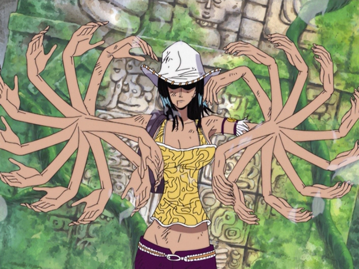 Powers & Abilities - Hana Hana no Mi - Nico Robin's power development