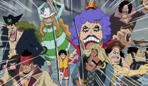 Kapten Bawahan Mempertahankan Luffy