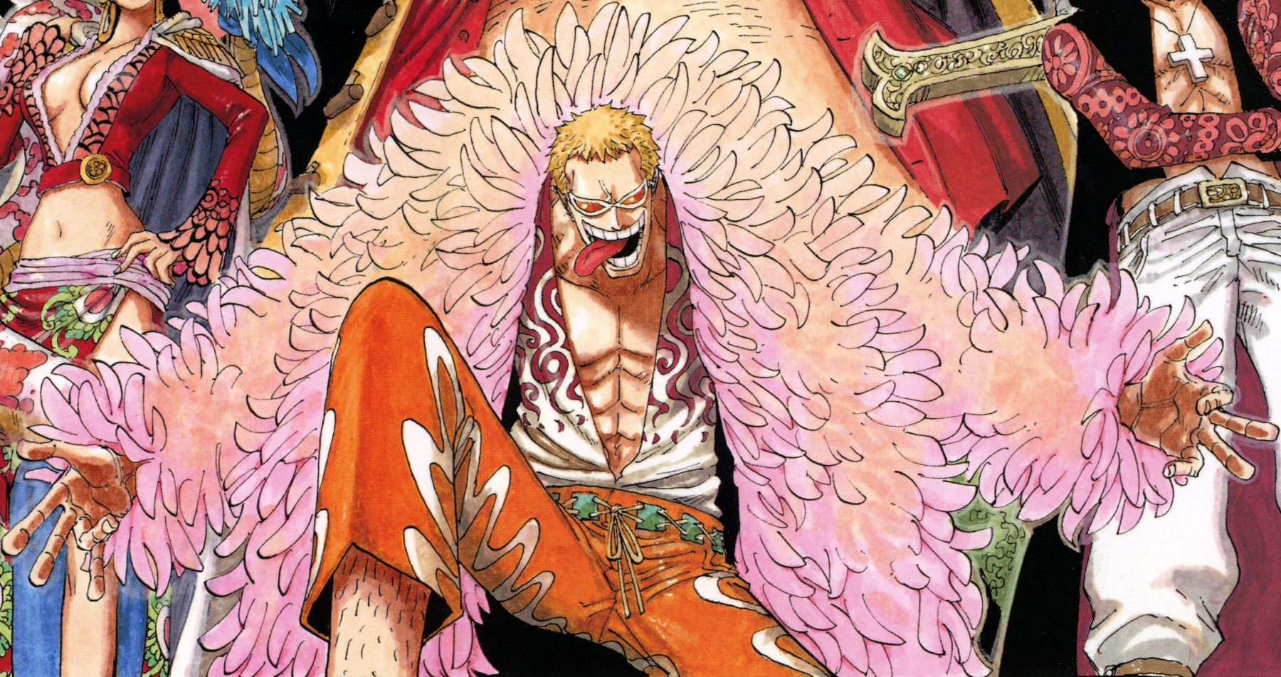 Doflamingo Wear Glasses, Donquixote Doflamingo One Piece