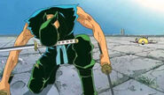 Zoro derrota a Pin Joker.