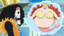 Brook's imagination of Shirahoshi.
