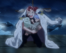 Bellemere salvando a Nami y Nojiko