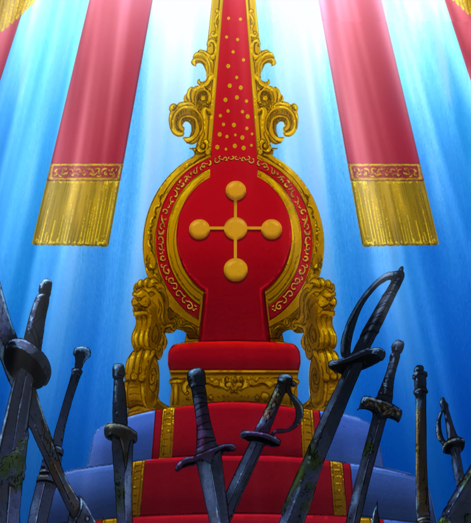 Anime Villain Gentleman Sitting on Throne - Anime Art - Sticker | TeePublic