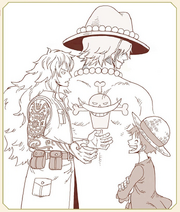 Luffy and Adio Suerte