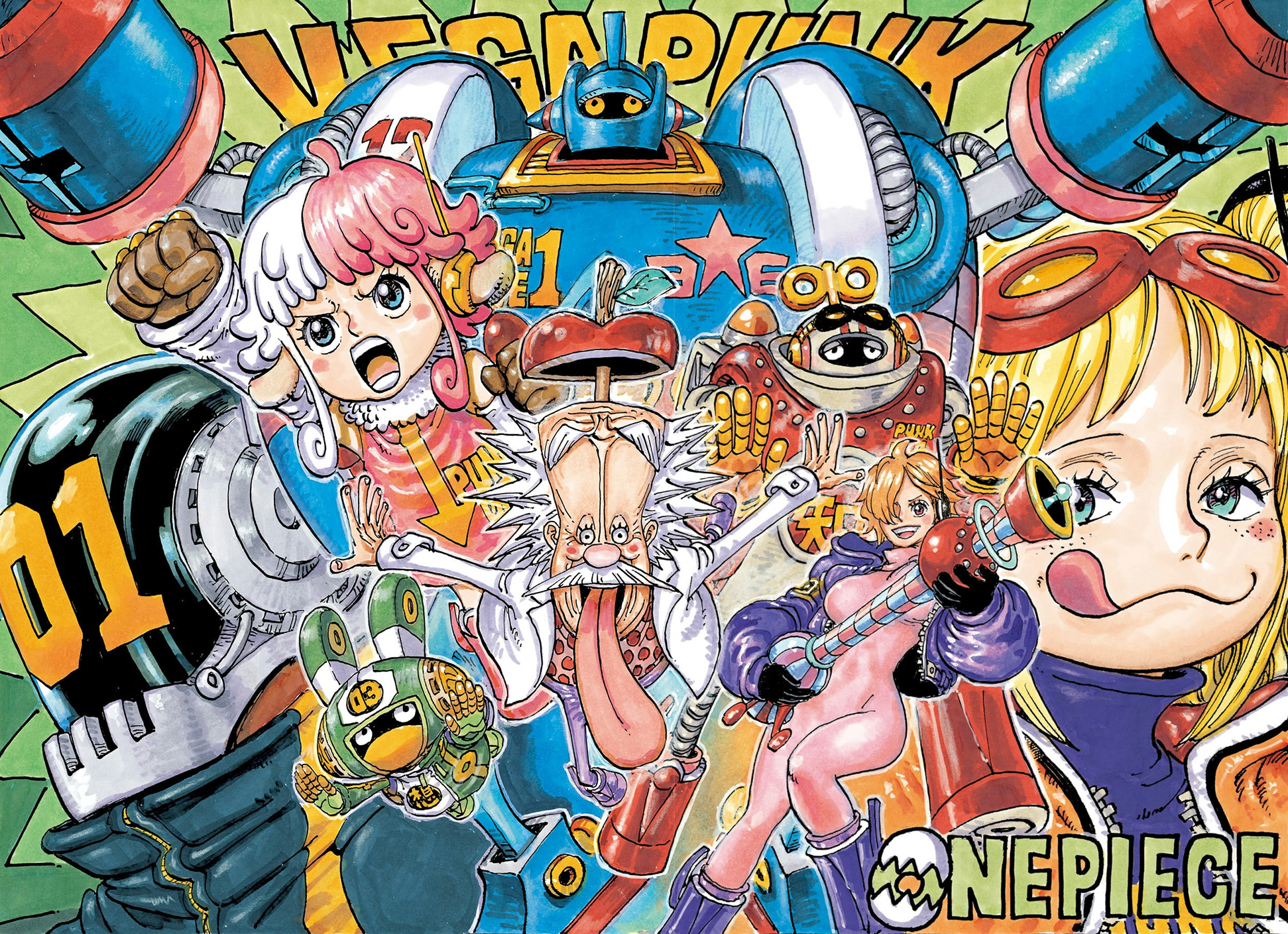 One Piece chapter 1066: Vegapunk's character design revealed