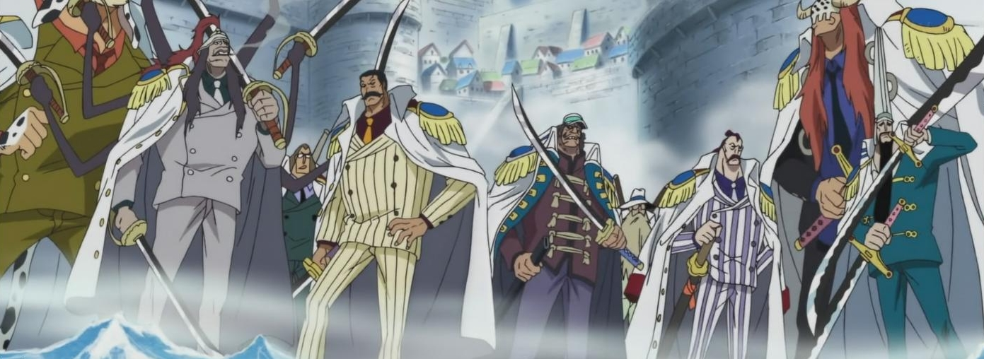 TODOS CARGOS DA MARINHA E DO GOVERNO MUNDIAL EM ONE PIECE - [25