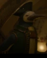 Le manoir de Kaya avec une statue Pingouin Pirate