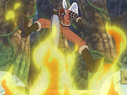 Shura Attacks Chopper and Merry