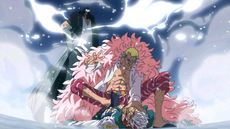 Kuzan sorprende a Doflamingo