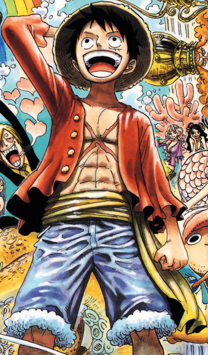 Monkey D. Luffy One Piece Desenho Manga Blocos Boneco
