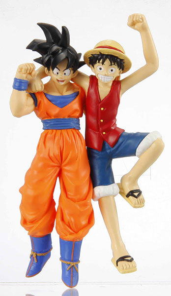 ONE PIECE x DRAGON BALL Collaboration Figure Luffy and Chopper Lot