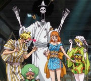 The Sanji Retrieval Team Receives Clothing For Wano