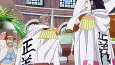 Gion and Tokikake Arguing With Garp