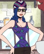 Zala jako oberżystka.