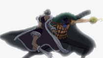 Crocodile Slashes Robin