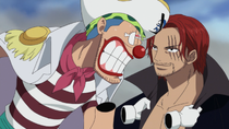 Buggy and Shanks in Marineford