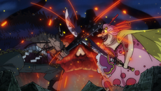 One Piece Ep 866 - Big Mom Vs Chopper Monster Point - Gigantic Prometheus  on Make a GIF