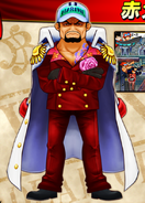 Sakazuki po przeskoku w One Piece: Super Grand Battle! X.