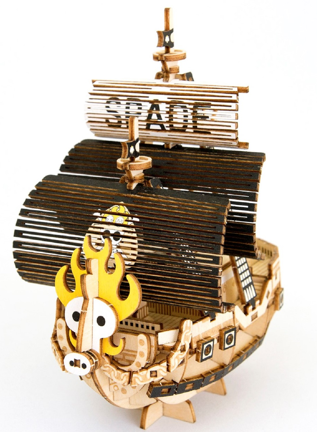 Azone Ki-Gu-Mi One Piece Thousand Sunny Wooden Art 3D Puzzle From Japan