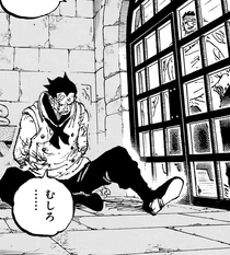 Dragon being visited by Garp during his imprisonment.