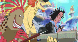 Luffy vs hammond, hyouzou y kasagon