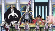 Os Shichibukai se reúnem antes da guerra.