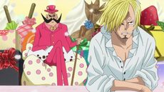 Tamago charla con Sanji