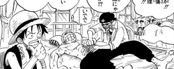 Nako Treating Zoro's Wounds