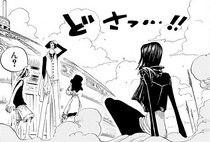 Robin Scared by Aokiji