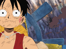 Luffy Sucks in His Lips