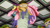 Orochi berhadapan dengan Komurasaki setelah dia menentangnya.