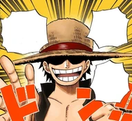 Гол Д. Роджер в молодости в воспоминаниях Рэйли и в шляпе, которую сейчас носит Луффи.