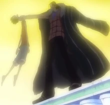 Luffy é derrotado por Crocodile pela segunda vez.