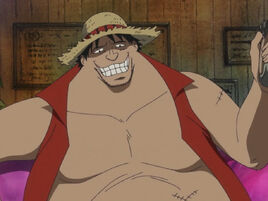 Demaro Black als Luffy verkleidet