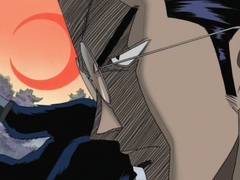 Under the crescent moon, Kuro becomes very bloodthirsty.