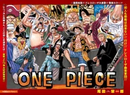 750. Luffy, Zoro, Law i ich sojusznicy z Koloseum Korrida.