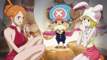 Nami, Chopper, and Carrot Hide in Wedding Cake