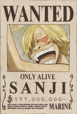 Sanji Avis de Recherche Post Dressrosa